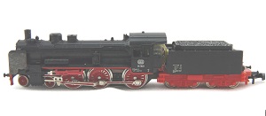 <b>Märklin mini-club Z 8899</b><br>DC analog<br>BR 38 1803 der DB<br>Dampflokomotive<br><br><br><br>Zustand: 1-2 mit Originalverpackung<br>Preis: 80,00 Euro<br><br><b><b><font color=#cc0000>VERKAUFT</font></b></b><br>