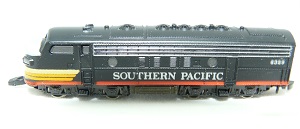 <b>Märklin mini-club Z 8861</b><br>DC analog<br>F7 der Southern Pacific<br>Diesellokomotive<br><br><br><br>Zustand: 1-2 mit Originalverpackung<br>Preis: 75,00 Euro<br><br><b><b><font color=#cc0000>VERKAUFT</font></b></b><br>